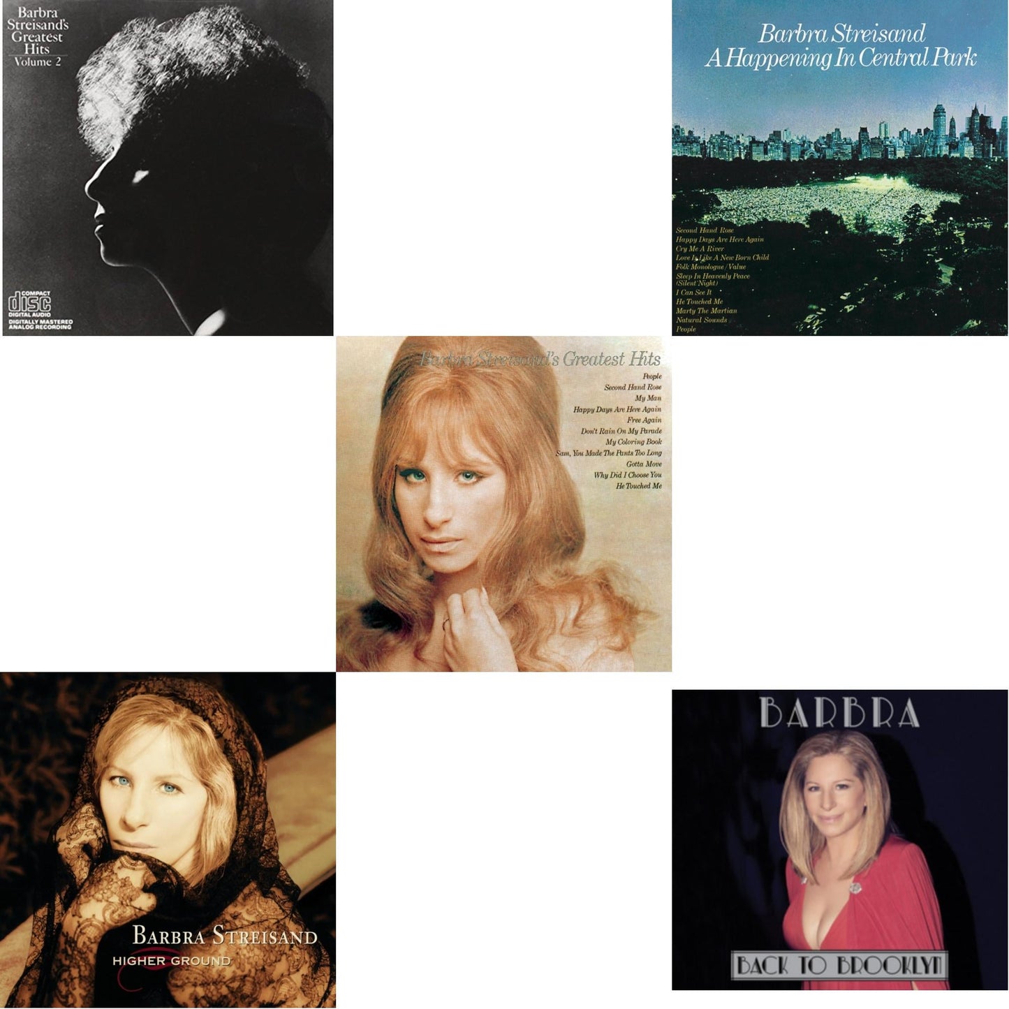 Greatest Hits Vol.2 & Higher Ground & Greatest Hits & Happening In Central Park & Back To Brooklyn