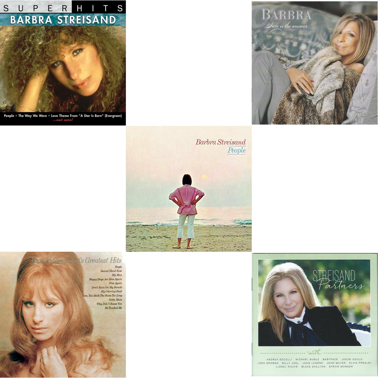Super Hits & Greatest Hits & People & Love Is The Answer & Partners