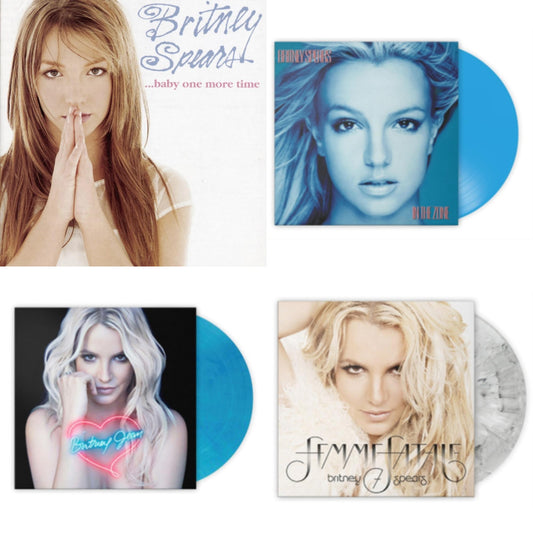 Baby One More Time & In The Zone (Blue LP Vinyl/Import) & Britney Jean (Blue Marbled LP Vinyl/Import) & Femme Fatale (Light Grey Marbled LP Vinyl/Import)