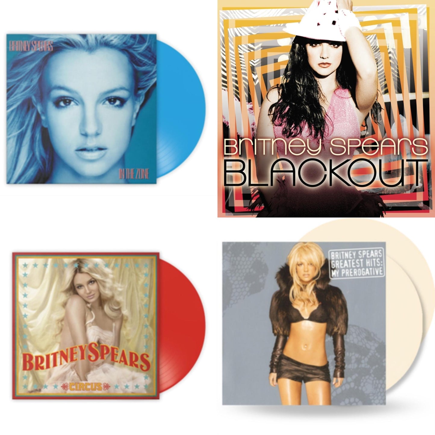 Blackout & In The Zone (Blue LP Vinyl/Import) & Circus (Red LP Vinyl/Import) & Greatest Hits: My Prerogative (2LP/Cream Vinyl/Import)
