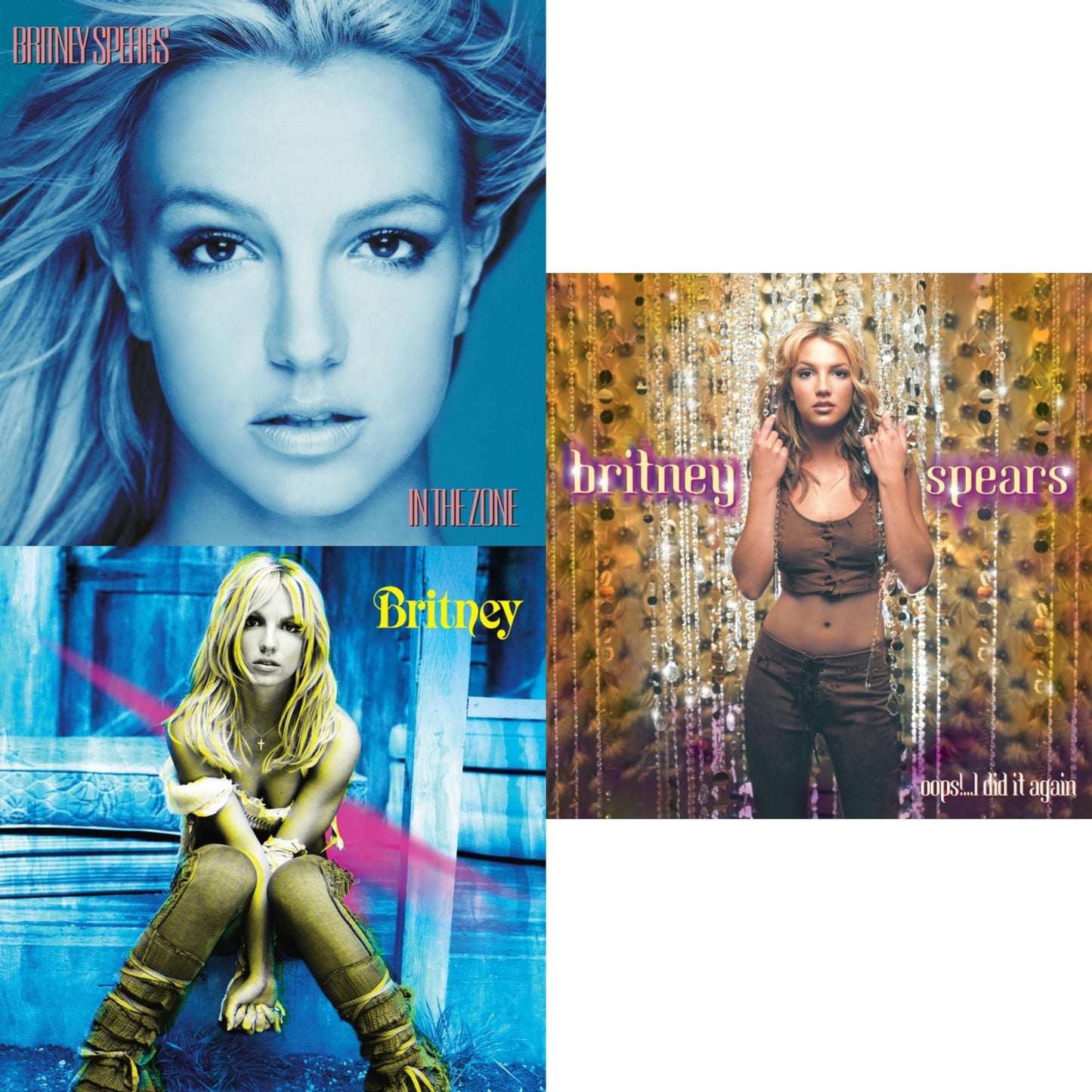 This is a 3 LP Vinyl SKU bundle.
1.This LP Vinyl is brand new.Format: LP VinylMusic Style: EuropopThis item's title is: Oops!... I Did It AgainArtist: Britney SpearsLabel: LEGACYBarcode: 196587738518Release Date: 3/31/2023
2.This LP Vinyl is brand new.