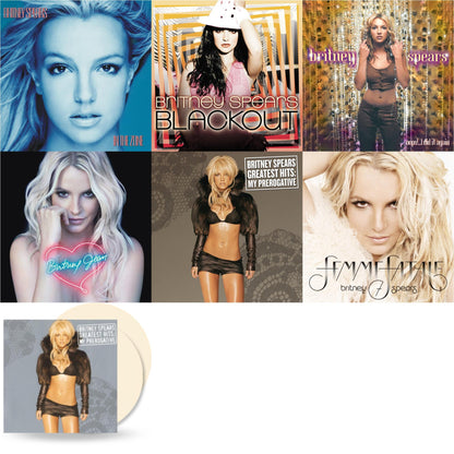 This is a 7 LP Vinyl SKU bundle.
1.This LP Vinyl is brand new.Format: LP VinylMusic Style: EuropopThis item's title is: Oops!... I Did It AgainArtist: Britney SpearsLabel: LEGACYBarcode: 196587738518Release Date: 3/31/2023
2.This LP Vinyl is brand new.