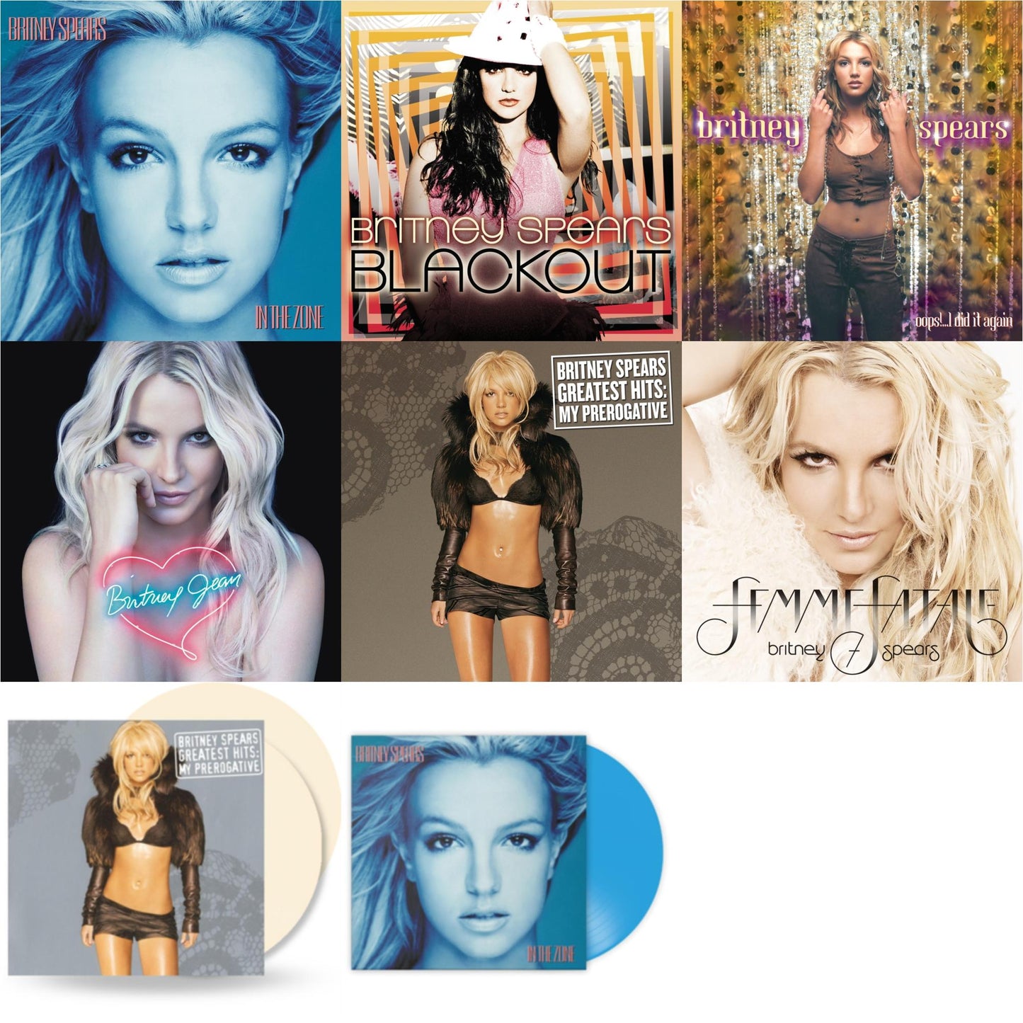 This is a 8 LP Vinyl SKU bundle.
1.This LP Vinyl is brand new.Format: LP VinylMusic Style: EuropopThis item's title is: Oops!... I Did It AgainArtist: Britney SpearsLabel: LEGACYBarcode: 196587738518Release Date: 3/31/2023
2.This LP Vinyl is brand new.