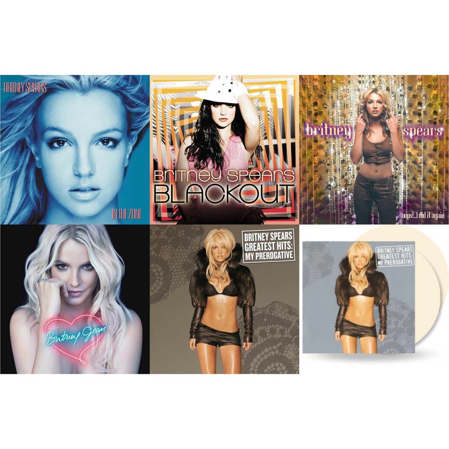 This is a 6 LP Vinyl SKU bundle.
1.This LP Vinyl is brand new.Format: LP VinylMusic Style: EuropopThis item's title is: Oops!... I Did It AgainArtist: Britney SpearsLabel: LEGACYBarcode: 196587738518Release Date: 3/31/2023
2.This LP Vinyl is brand new.