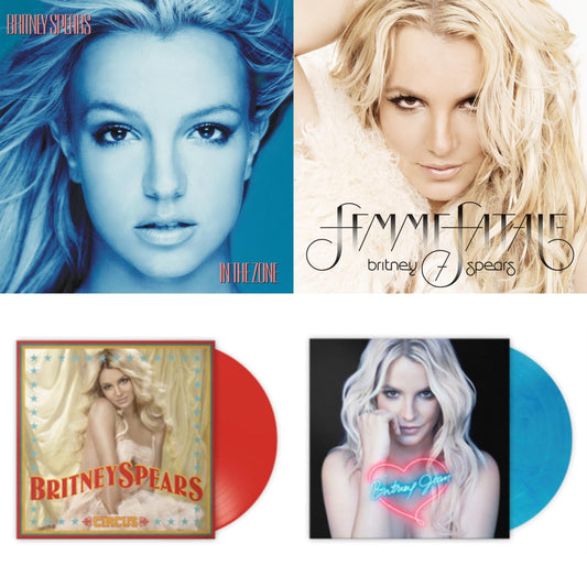 In The Zone & Femme Fatale & Circus (Red LP Vinyl/Import) & Britney Jean (Blue Marbled LP Vinyl/Import)