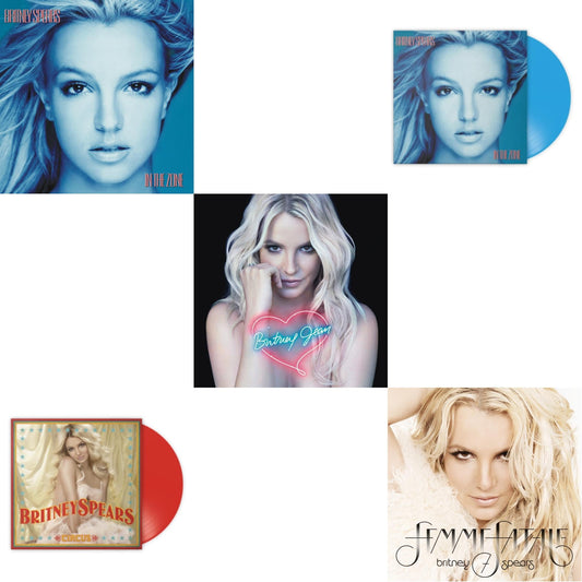 This is a 5 LP Vinyl SKU bundle.
1.This LP Vinyl is brand new.Format: LP VinylMusic Style: Synth-popThis item's title is: In The ZoneArtist: Britney SpearsLabel: LEGACYBarcode: 196587738815Release Date: 3/31/2023
2.This LP Vinyl is brand new.