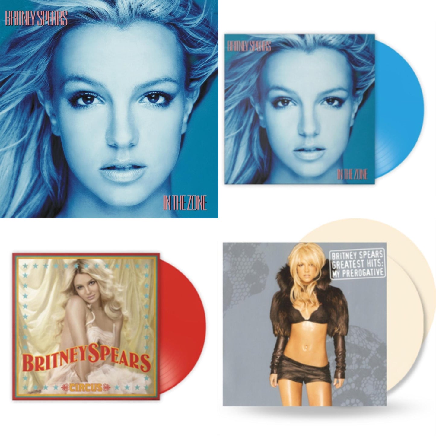 This is a 4 LP Vinyl SKU bundle.
1.This LP Vinyl is brand new.Format: LP VinylMusic Style: Synth-popThis item's title is: In The ZoneArtist: Britney SpearsLabel: LEGACYBarcode: 196587738815Release Date: 3/31/2023
2.This LP Vinyl is brand new.