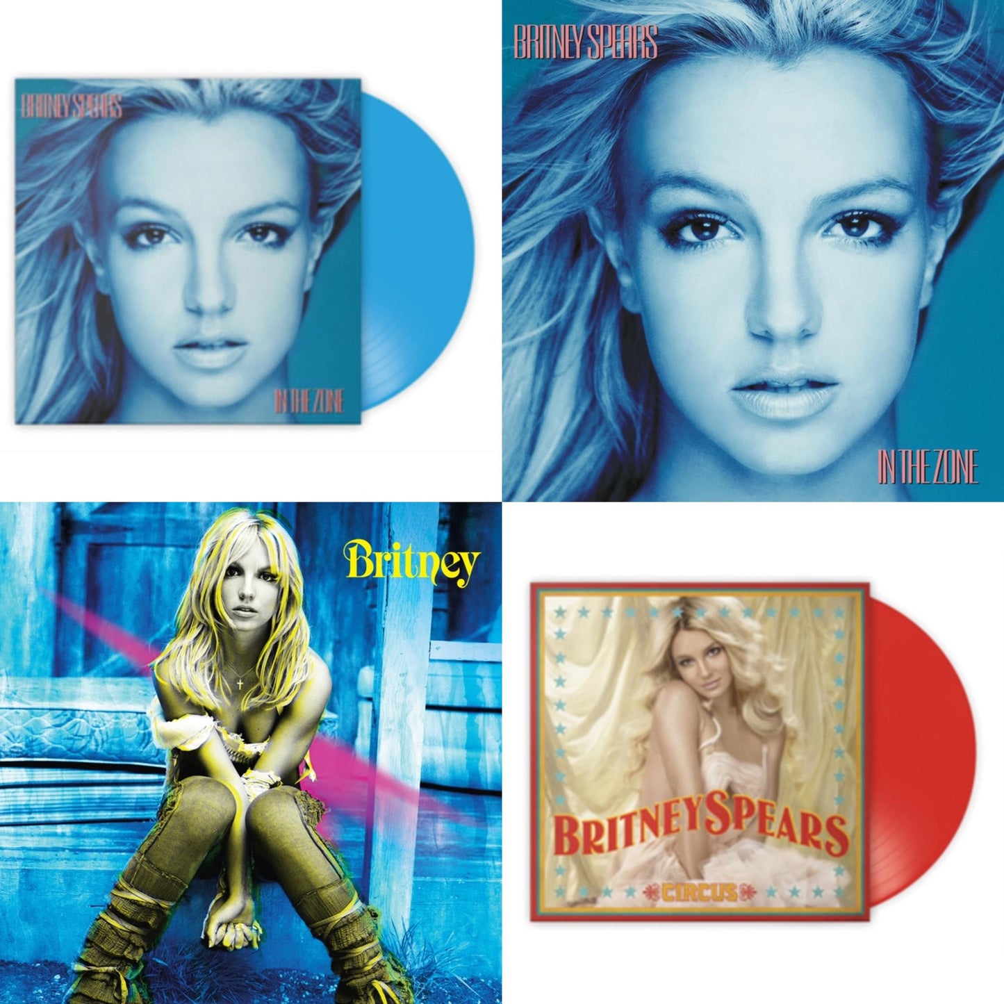 Britney & In The Zone & In The Zone (Blue LP Vinyl/Import) & Circus (Red LP Vinyl/Import)