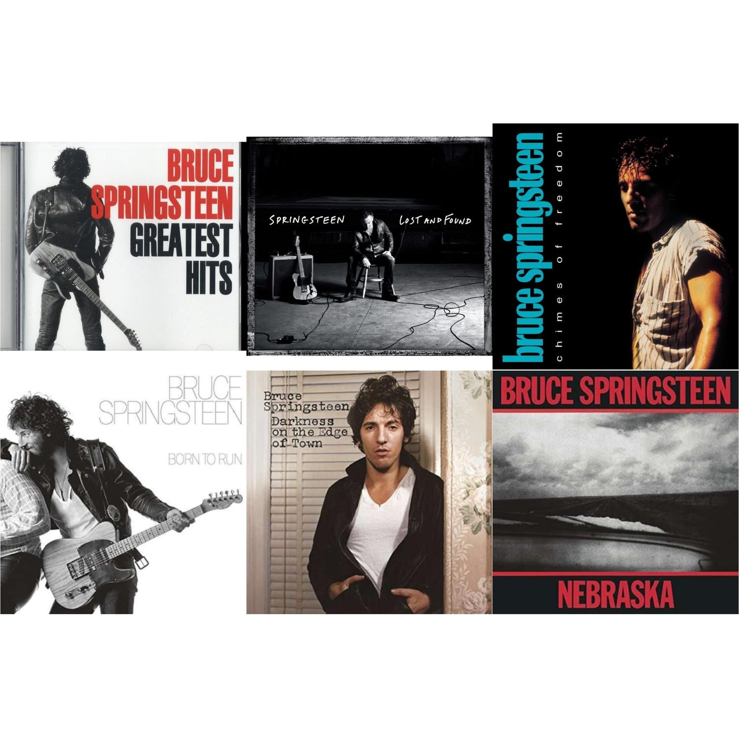 Greatest Hits & Lost & Found: Selections From The Lost Albums & Chimes Of Freedom & Born To Run & Darkness On The Edge Of Town & Nebraska