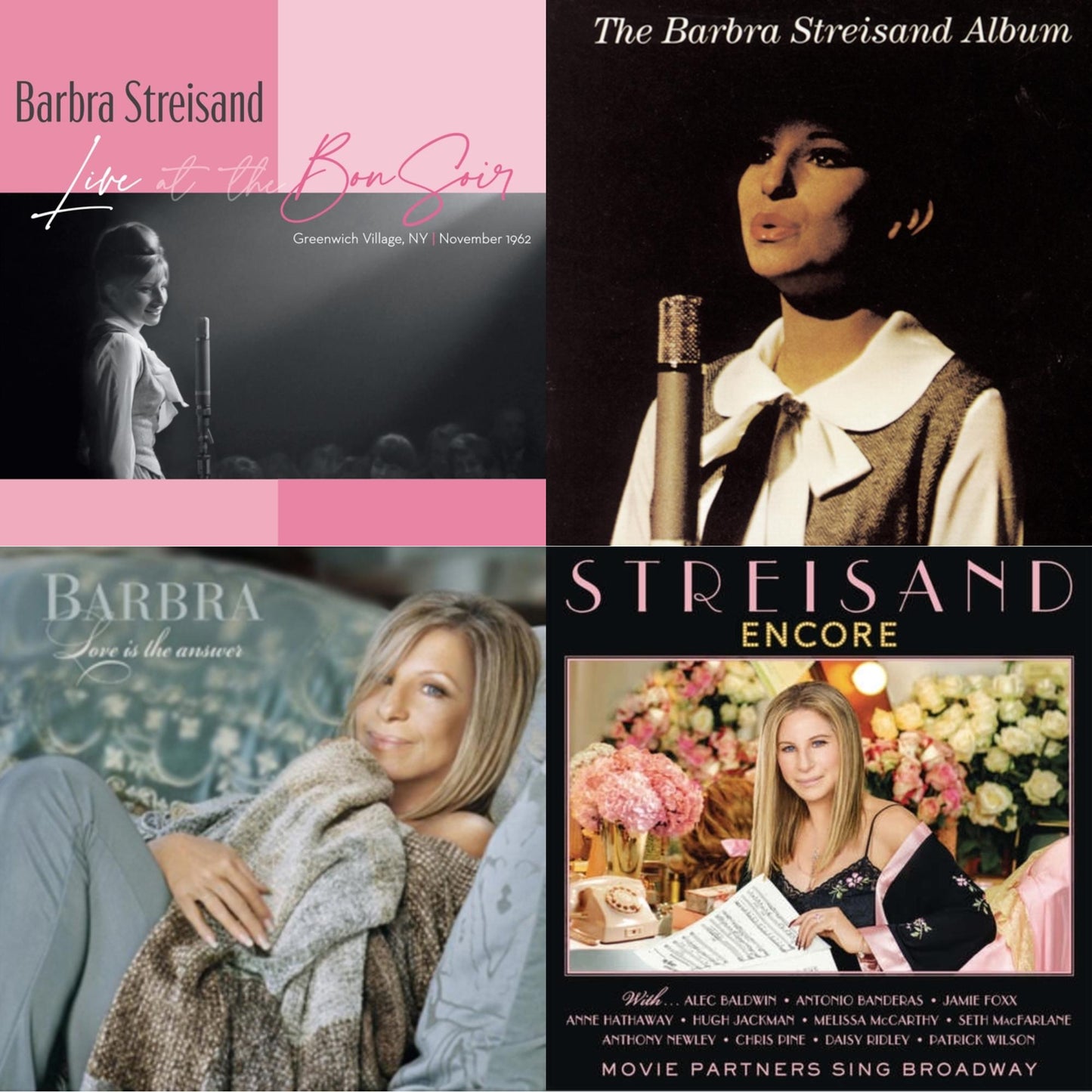 Live At The Bon Soir & Barbra Streisand Album & Love Is The Answer & Encore: Movie Partners Sing Broadway