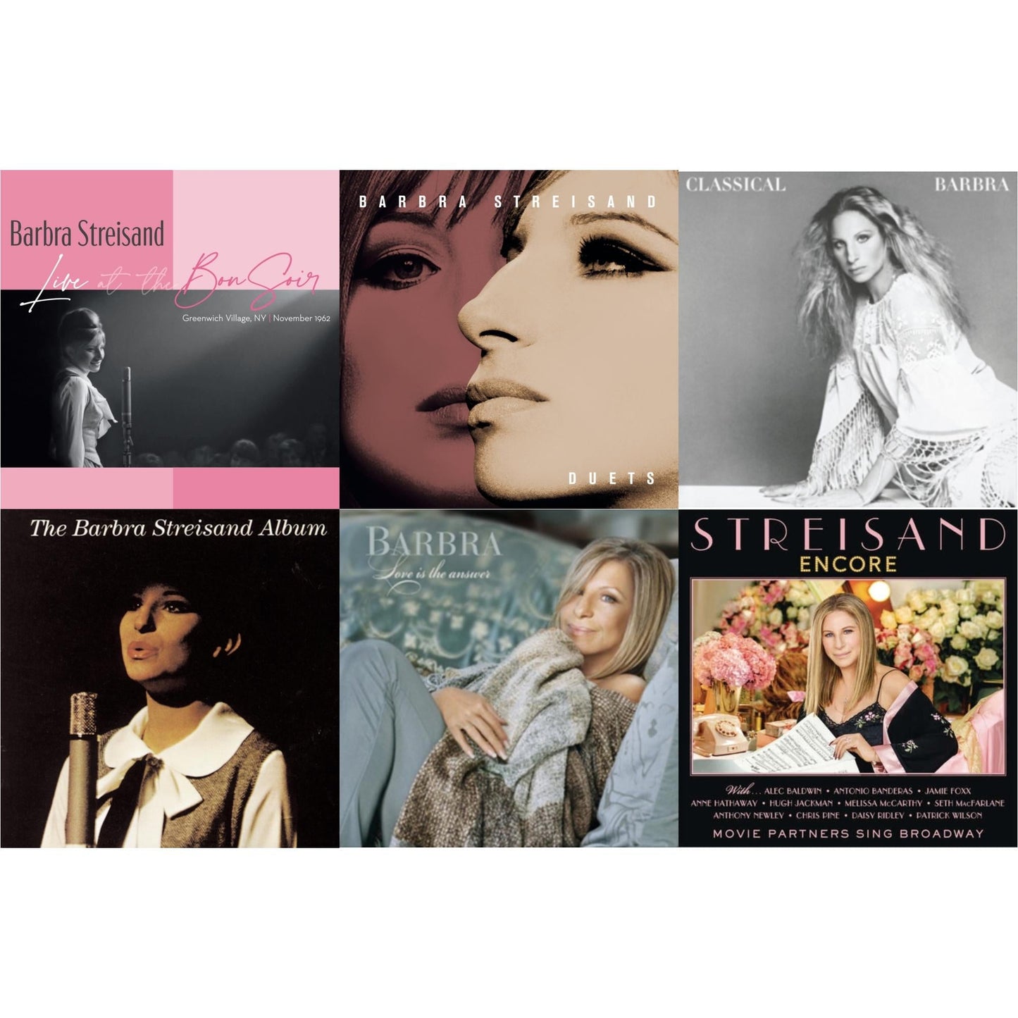 Live At The Bon Soir & Duets & Classical Barbra & Barbra Streisand Album & Love Is The Answer & Encore: Movie Partners Sing Broadway