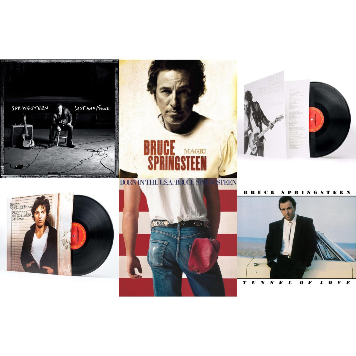 Lost & Found: Selections From The Lost Albums (2LP) & Magic (180G) & Born To Run (180G/Gatefold) & Darkness On The Edge Of Town (180G) & Born In The U.S.A. (180G) & Tunnel Of Love (2 LP) (140G/Dl Code)