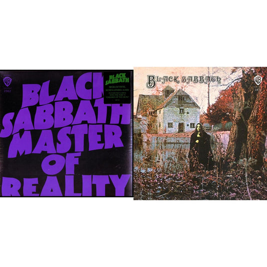 Black Sabbath - Master Of Reality (180G) & Black Sabbath (180G) - LP Vinyl Bundle