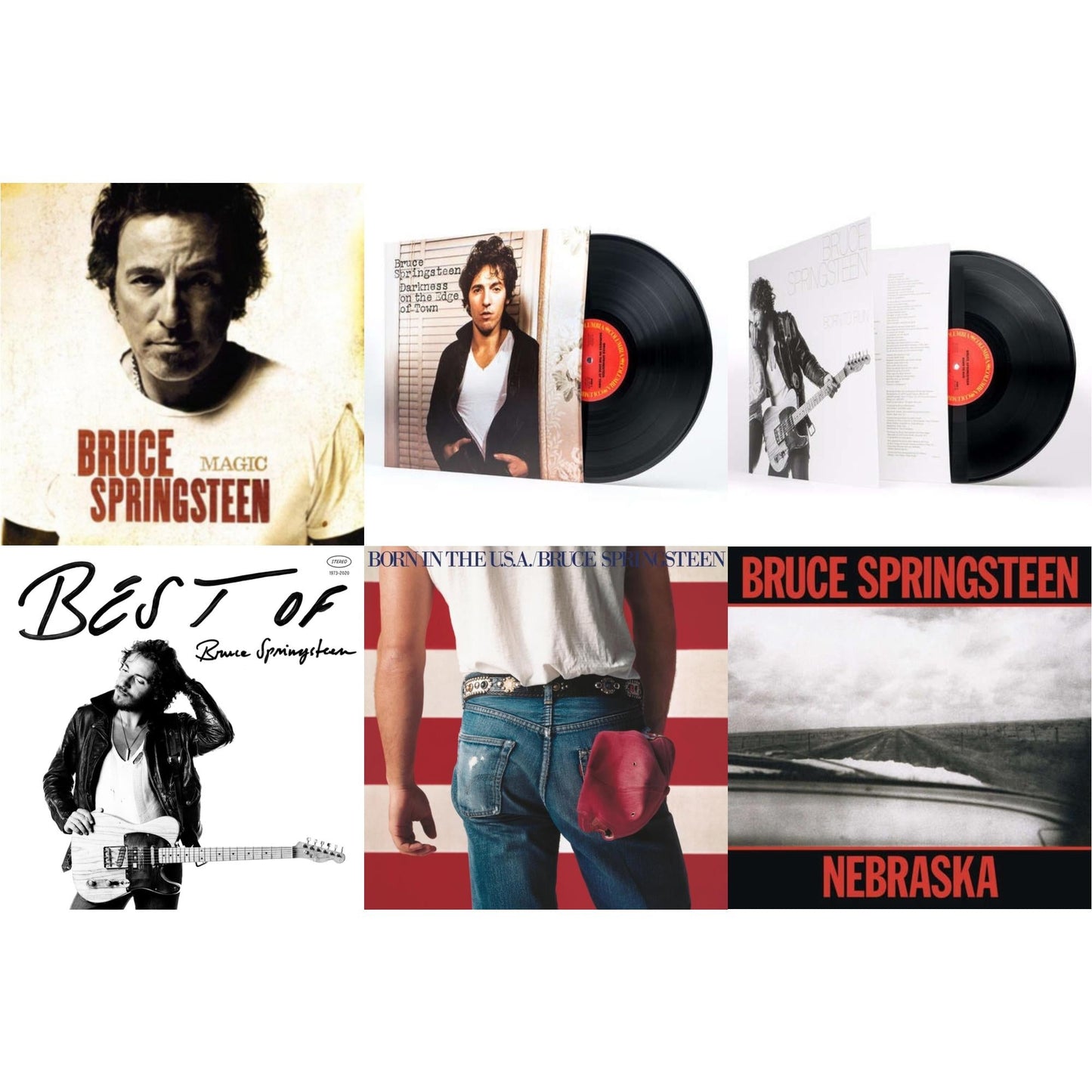 Best Of Bruce Springsteen (2LP) & Magic (180G) & Born To Run (180G/Gatefold) & Darkness On The Edge Of Town (180G) & Nebraska (180G) & Born In The U.S.A. (180G)