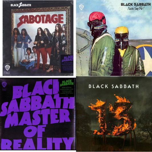 Sabotage (180G) & Never Say Die! (180G/Limited/Gray LP Vinyl) & Master Of Reality (180G) & 13