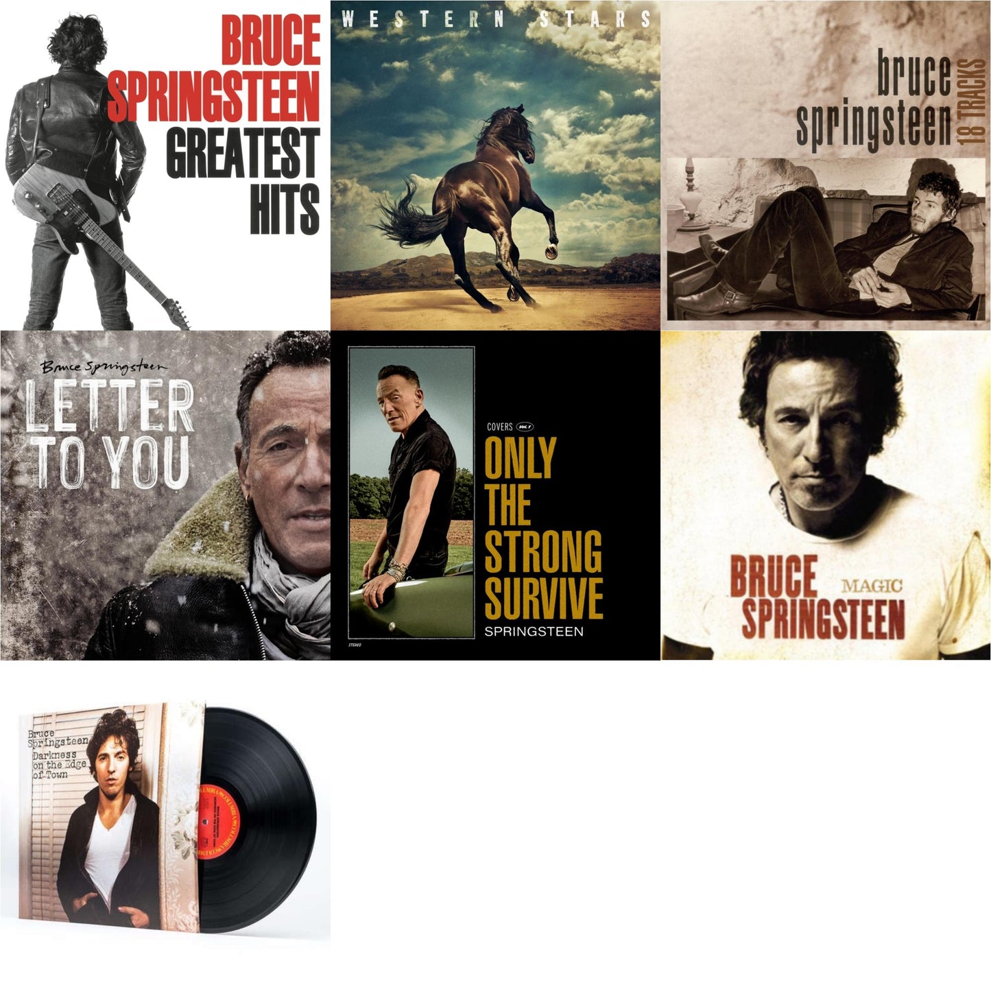 Greatest Hits (2 LP/150G Vinyl/Dl Code) & Western Stars (2LP/150G) & 18 Tracks & Letter To You (2LP/140G) & Only The Strong Survive (2LP/140G/D-Side Etching) & Magic (180G) & Darkness On The Edge Of Town (180G)