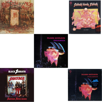 Sabbath Bloody Sabbath (180G) & Paranoid (180G) & Paranoid & Sabotage (Super Deluxe Edition/4LP/7Inch) & Mob Rules (Deluxe/2LP)
