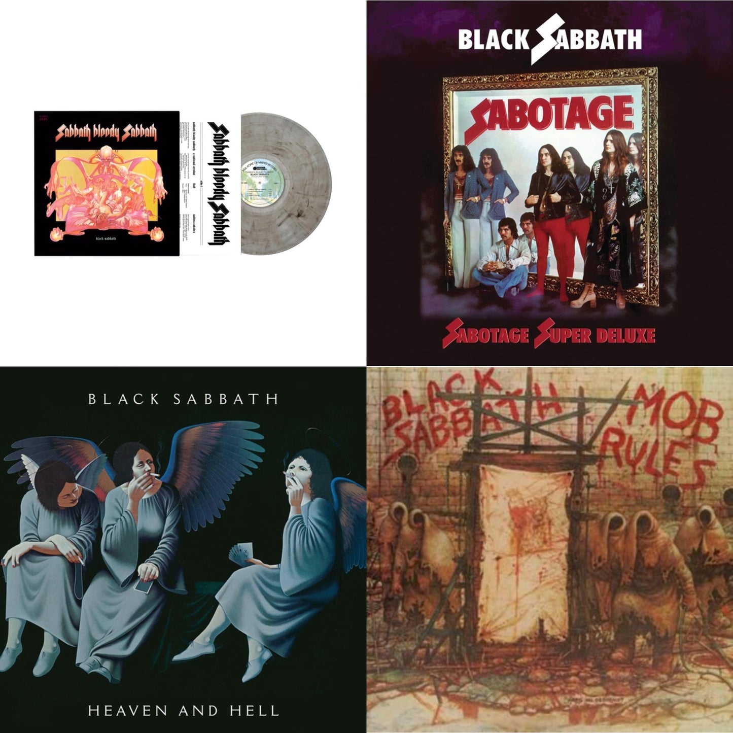 This is a 4 LP Vinyl SKU bundle.
1.This LP Vinyl is brand new.Format: LP VinylThis item's title is: Sabbath Bloody Sabbath (Smoky LP Vinyl) (Syeor)Artist: Black SabbathBarcode: 603497828081Release Date: 1/26/2024
2.This LP Vinyl is brand new.