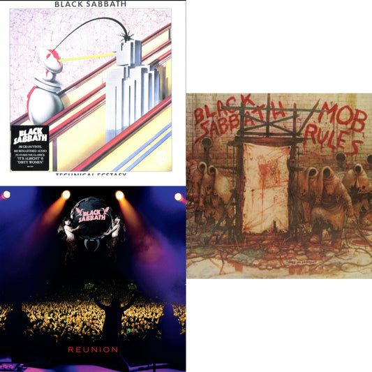 Technical Ecstasy (180G/Limited) & Reunion (3LP) & Mob Rules (Deluxe/2LP)