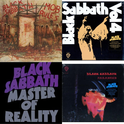 Vol. 4 (180G) & Paranoid (180G) & Master Of Reality & Mob Rules (Deluxe/2LP)