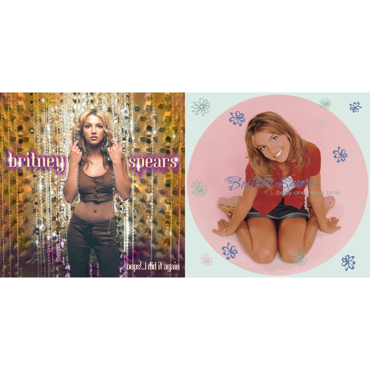 Britney Spears - Baby One More Time (Picture Disc/140G/Dl Code) & Oops!... I Did It Again - LP Vinyl Bundle
