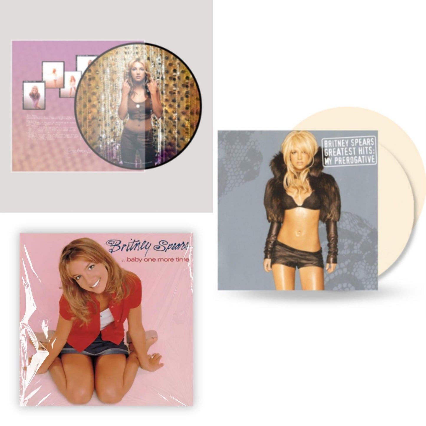Oops!... I Did It Again (20Th Anniversary Edition Picture LP Vinyl) & Baby One More Time & Greatest Hits: My Prerogative (2LP/Cream Vinyl/Import)