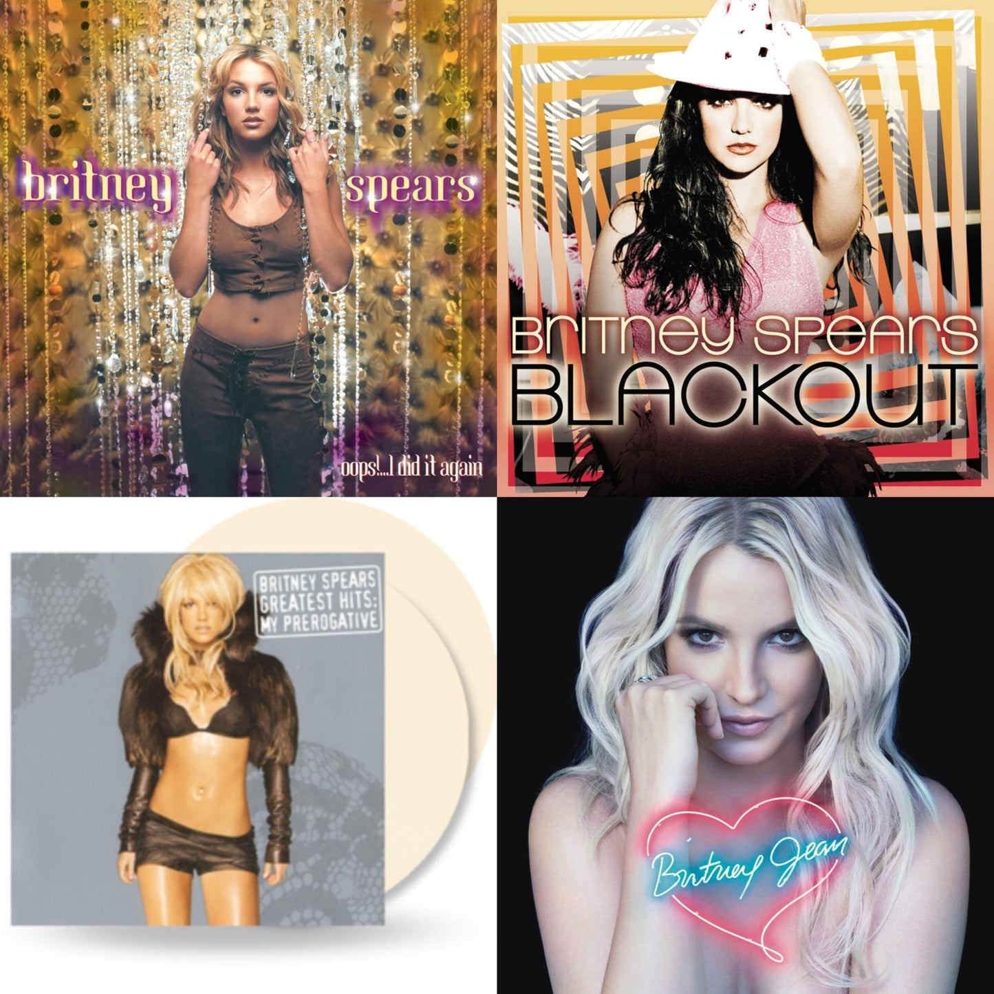 This is a 4 LP Vinyl SKU bundle.
1.This LP Vinyl is brand new.Format: LP VinylMusic Style: EuropopThis item's title is: Oops!... I Did It AgainArtist: Britney SpearsLabel: LEGACYBarcode: 196587738518Release Date: 3/31/2023
2.This LP Vinyl is brand new.