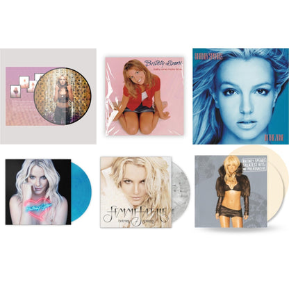 Britney Spears - Oops!... I Did It Again (20Th Anniversary Edition Picture LP Vinyl) & Baby One More Time & In The Zone & Britney Jean (Blue Marbled LP Vinyl/Import) & Femme Fatale (Light Grey Marbled LP Vinyl/Import) & Greatest Hits: My Prerogative