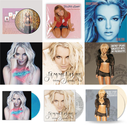 Britney Spears - Oops!... I Did It Again (20Th Anniversary Edition Picture LP Vinyl) & Baby One More Time & In The Zone & Britney Jean & Femme Fatale & Greatest Hits : My Prerogative (2LP) & Britney Jean (Blue Marbled LP Vinyl/Import) & Femme Fatale