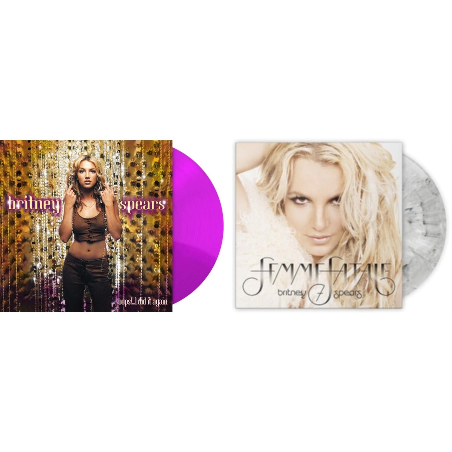 Oops! I Did It Again (Purple LP Vinyl/Import) & Femme Fatale (Light Grey Marbled LP Vinyl/Import)