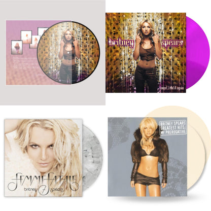 Oops!... I Did It Again (20Th Anniversary Edition Picture LP Vinyl) & Oops! I Did It Again (Purple LP Vinyl/Import) & Femme Fatale (Light Grey Marbled LP Vinyl/Import) & Greatest Hits: My Prerogative (2LP/Cream Vinyl/Import)