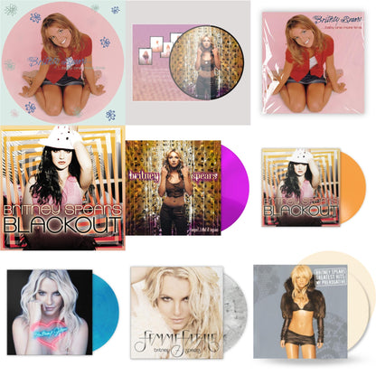 Britney Spears - Baby One More Time (Picture Disc/140G/Dl Code) & Oops!... I Did It Again (20Th Anniversary Edition Picture LP Vinyl) & Baby One More Time & Blackout & Oops! I Did It Again (Purple LP Vinyl/Import) & Blackout (Orange LP Vinyl/Import)