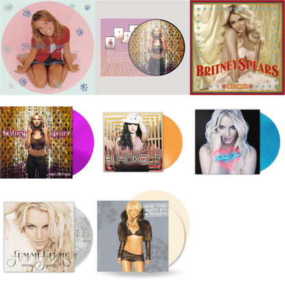 This is a 8 LP Vinyl SKU bundle.
1.This LP Vinyl is brand new.Format: LP VinylMusic Style: Dance-popThis item's title is: Baby One More Time (Picture Disc/140G/Dl Code)Artist: Britney SpearsLabel: LEGACYBarcode: 190758862613Release Date: 11/23/2018
2.This LP Vinyl is brand new.