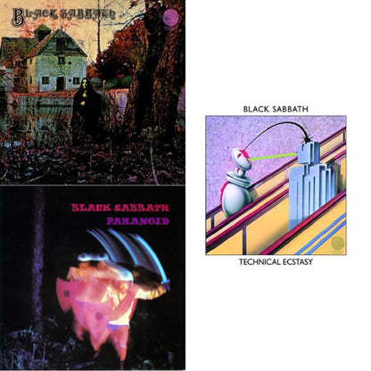 Black Sabbath (LP/CD) (180G) & Paranoid & Technical Ecstasy