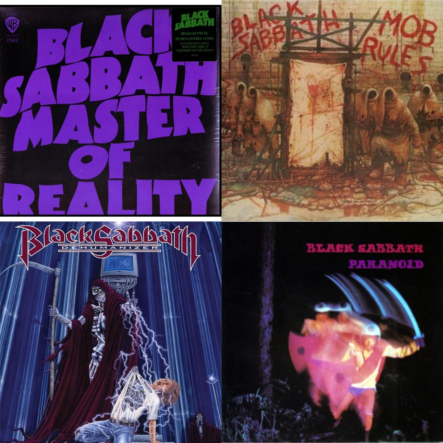 Master Of Reality (180G) & Paranoid & Mob Rules (Deluxe/2LP) & Dehumanizer (Deluxe Edition/2LP) (Rocktober)