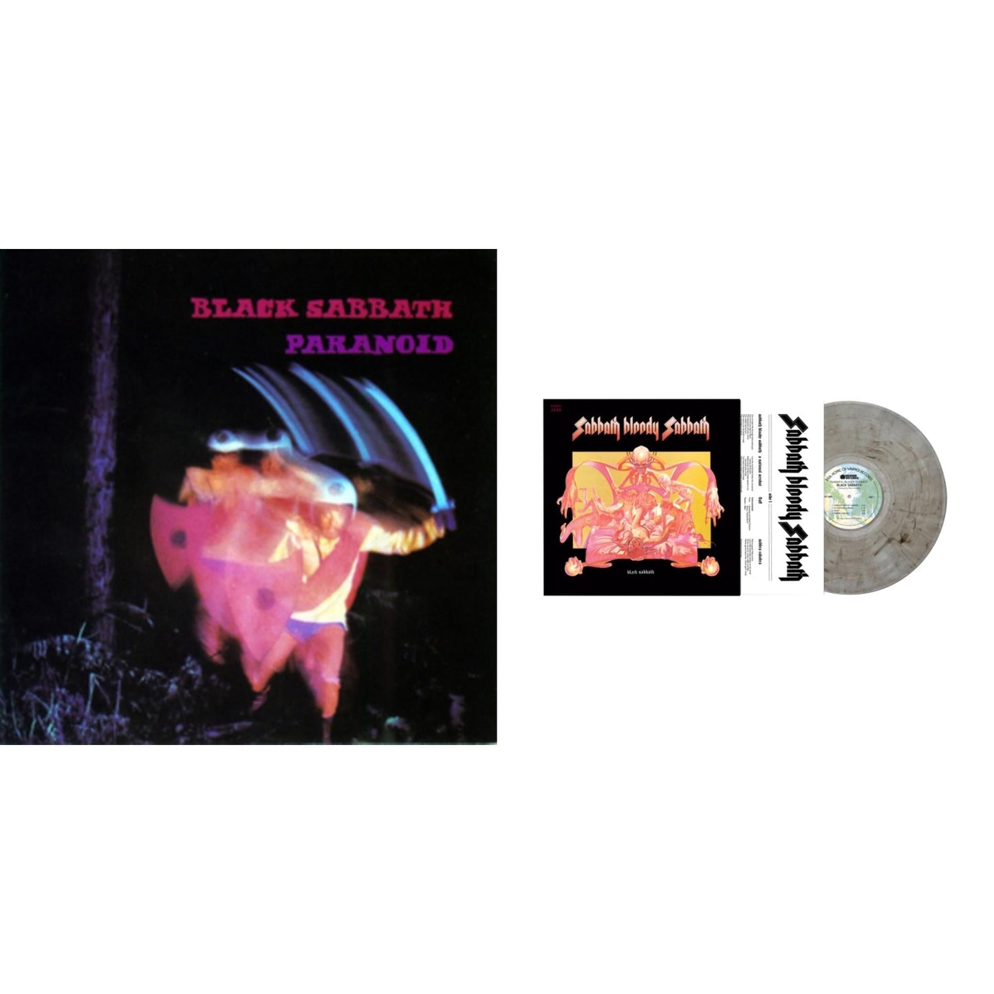 This is a 2 LP Vinyl SKU bundle.
1.This LP Vinyl is brand new.Format: LP VinylThis item's title is: ParanoidArtist: Black SabbathLabel: BMGBarcode: 5414939920790Release Date: 6/22/2015
2.This LP Vinyl is brand new.