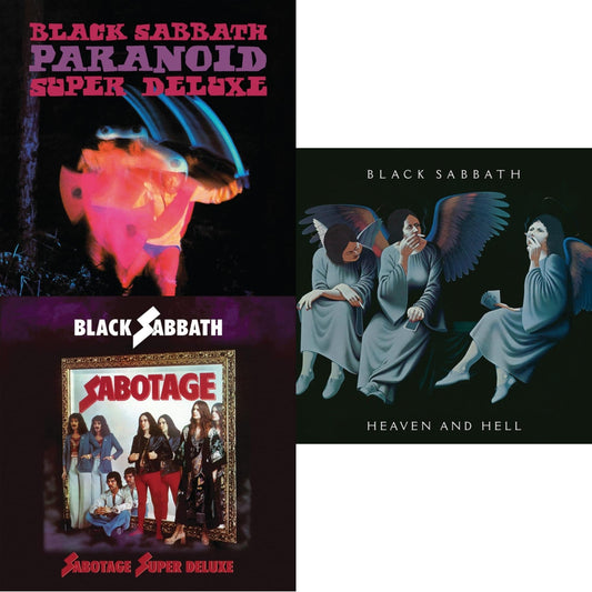 This is a 3 LP Vinyl SKU bundle.
1.This LP Vinyl is brand new.Format: LP VinylMusic Style: Hard RockThis item's title is: Sabotage (Super Deluxe Edition/4LP/7Inch)Artist: Black SabbathLabel: RHINO/WARNER BROS.Barcode: 603497844838Release Date: 6/11/2021
2.This LP Vinyl is brand new.
