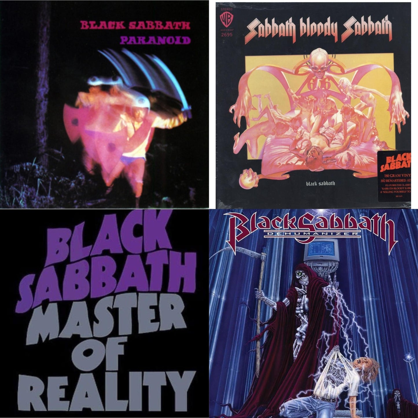 Sabbath Bloody Sabbath (180G) & Paranoid & Master Of Reality & Dehumanizer (Deluxe Edition/2LP) (Rocktober)