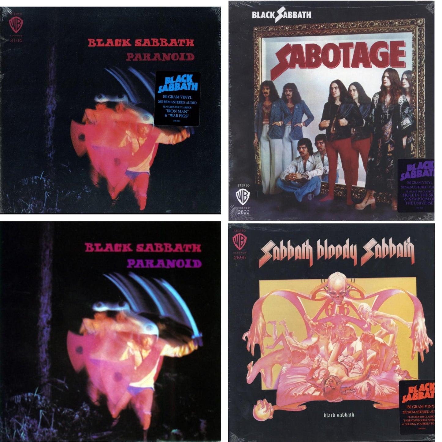 Sabotage (180G) & Sabbath Bloody Sabbath (180G) & Paranoid (180G) & Paranoid