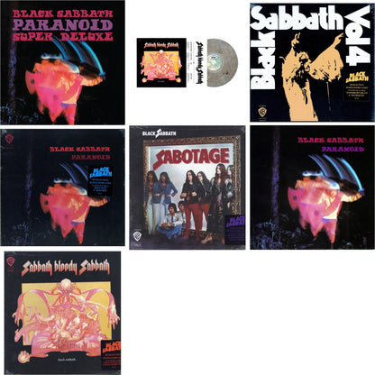 This is a 7 LP Vinyl SKU bundle.
1.This LP Vinyl is brand new.Format: LP VinylThis item's title is: Paranoid (Deluxe Edition)Artist: Black SabbathLabel: RHINO/WARNER BROS.Barcode: 603497846443Release Date: 10/9/2020
2.This LP Vinyl is brand new.