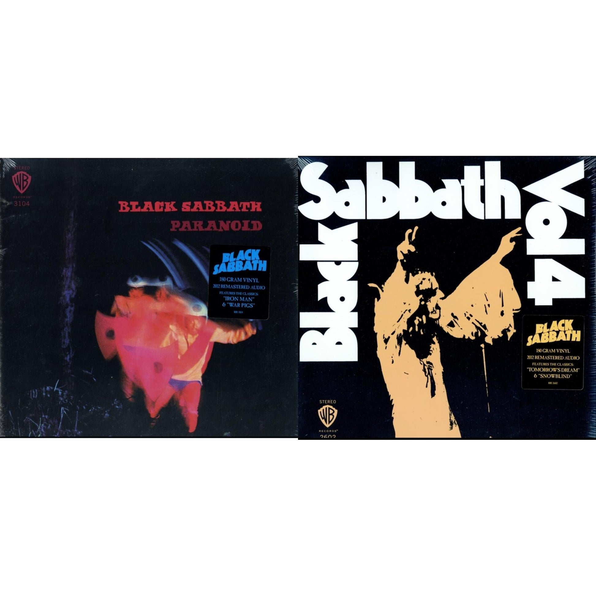This is a 2 LP Vinyl SKU bundle.
1.This LP Vinyl is brand new.Format: LP VinylMusic Style: Hard RockThis item's title is: Paranoid (180G)Artist: Black SabbathLabel: RHINO/WARNER BROS.Barcode: 081227946708Release Date: 8/5/2016
2.This LP Vinyl is brand new.