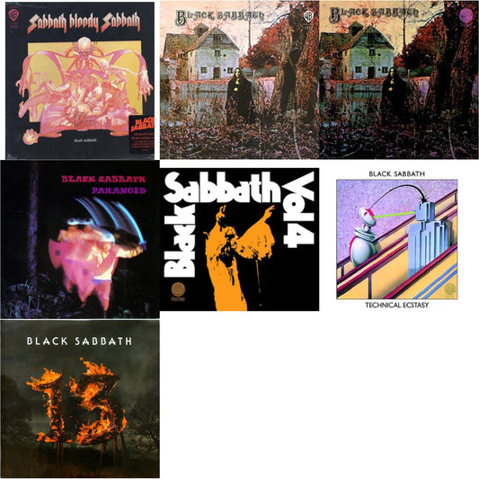 Sabbath Bloody Sabbath (180G) & Black Sabbath (180G) & Black Sabbath (LP/CD) (180G) & Paranoid & Black Sabbath Vol.4 & Technical Ecstasy & 13