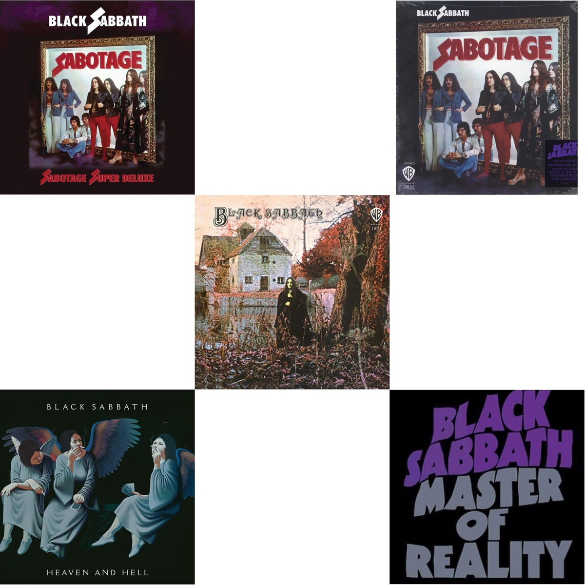 Sabotage (180G) & Black Sabbath (180G) & Master Of Reality & Sabotage (Super Deluxe Edition/4LP/7Inch) & Heaven & Hell (Deluxe/2LP)