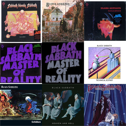 Sabbath Bloody Sabbath (180G) & Black Sabbath (180G) & Paranoid (180G) & Master Of Reality (180G) & Master Of Reality & Technical Ecstasy & Forbidden (2024 Tony Iommi Remix) & Heaven & Hell (Deluxe/2LP) & Dehumanizer (Deluxe Edition/2LP) (Rocktober)