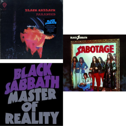 Paranoid (180G) & Master Of Reality & Sabotage
