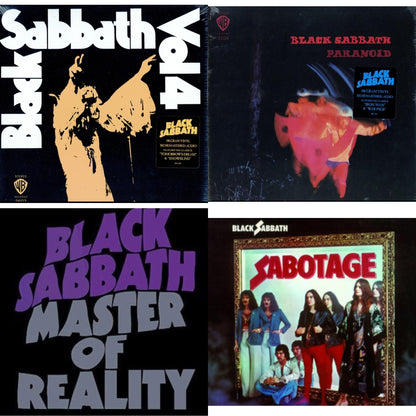 Vol. 4 (180G) & Paranoid (180G) & Master Of Reality & Sabotage