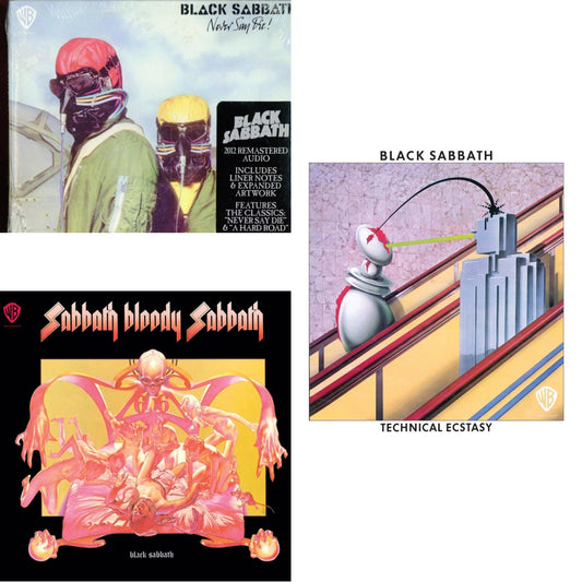Never Say Die & Sabbath Bloody Sabbath & Technical Ecstasy
