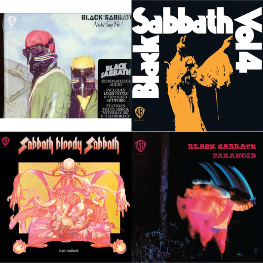 Never Say Die & Vol. 4 & Sabbath Bloody Sabbath & Paranoid