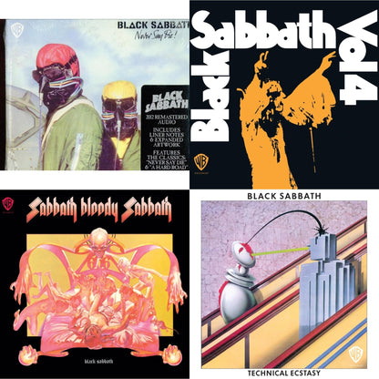 Never Say Die & Vol. 4 & Sabbath Bloody Sabbath & Technical Ecstasy