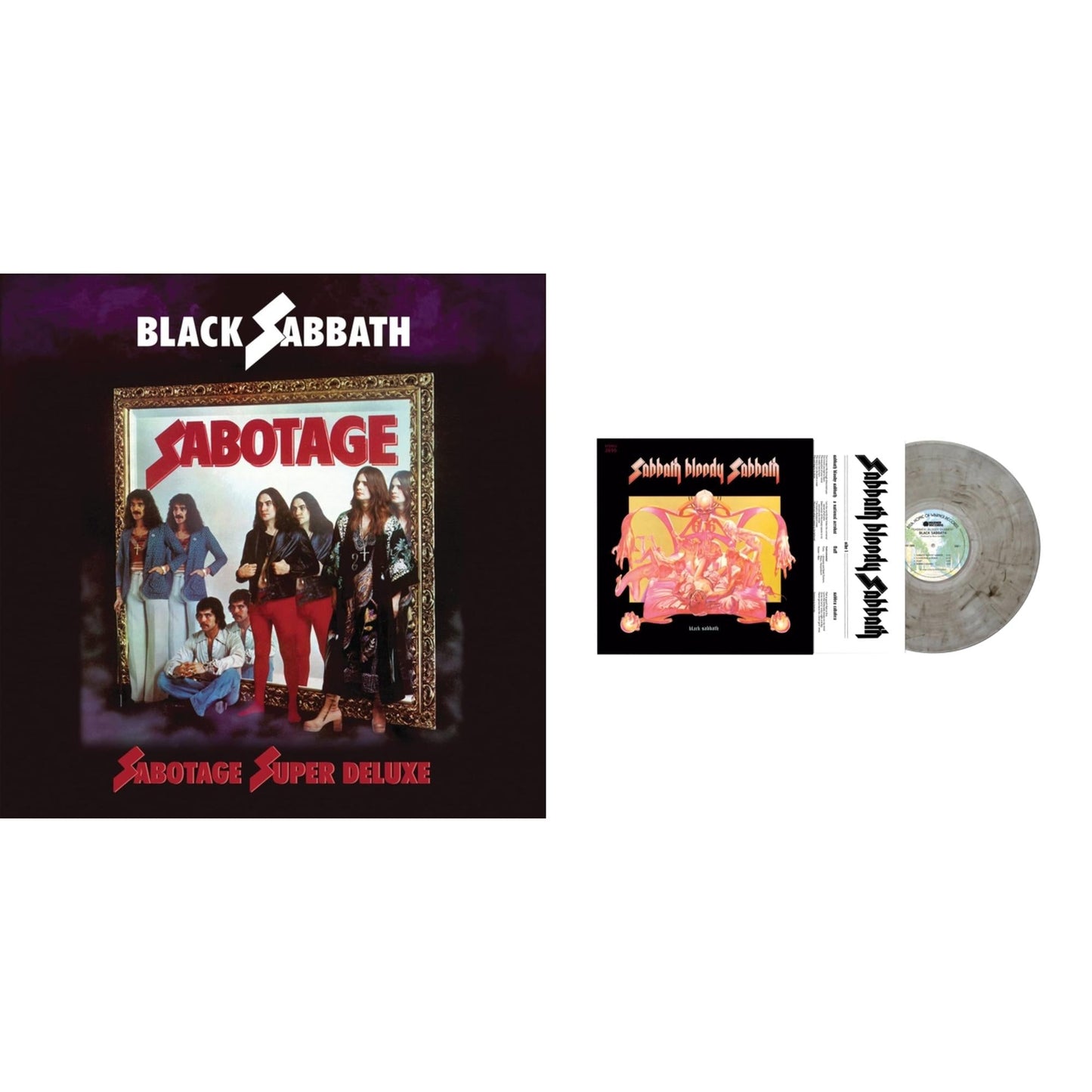 This is a 2 LP Vinyl SKU bundle.
1.This LP Vinyl is brand new.Format: LP VinylMusic Style: Hard RockThis item's title is: Sabotage (Super Deluxe Edition/4LP/7Inch)Artist: Black SabbathLabel: RHINO/WARNER BROS.Barcode: 603497844838Release Date: 6/11/2021
2.This LP Vinyl is brand new.